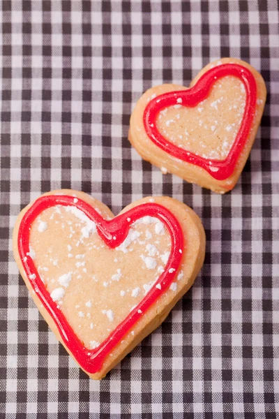 Handgjorda läckra hjärtat bakelse — Stockfoto