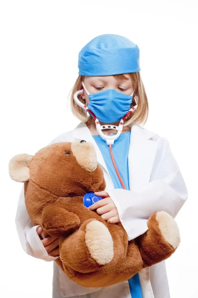 Boy playing a doctor — Stock Photo, Image