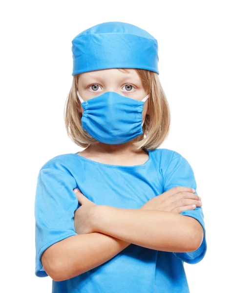 Boy playing a doctor — Stock Photo, Image