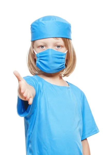 Boy playing a doctor — Stock Photo, Image