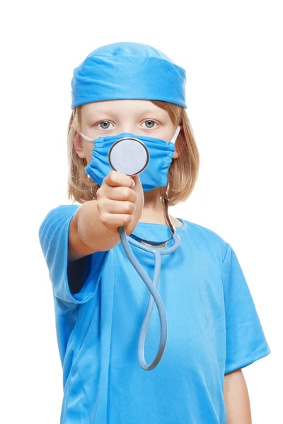 Boy playing a doctor — Stock Photo, Image