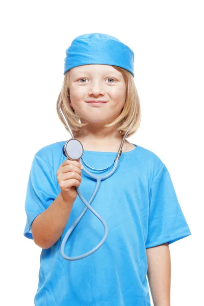 Chłopiec grający lekarza — Zdjęcie stockowe