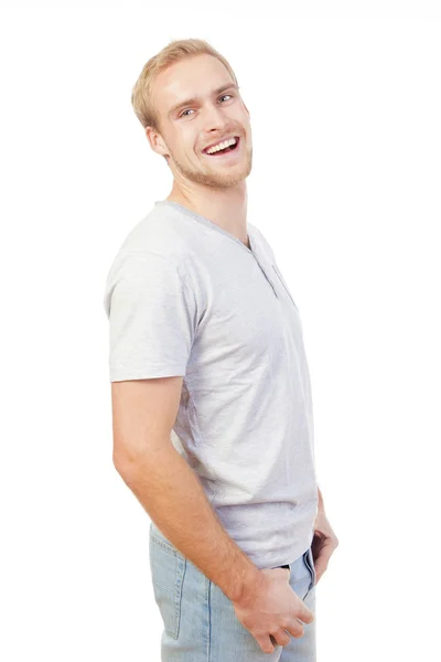 Portrait of a young man smiling — Stock Photo, Image