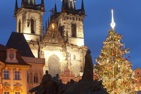 Prag julmarknad Stockbild