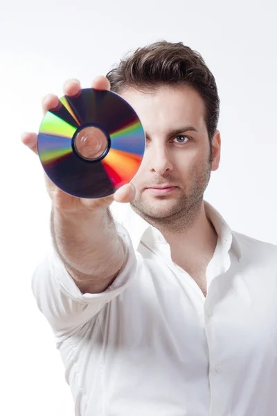 Man holding a c — Stock Photo, Image