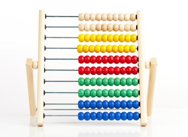 renkli ahşap abacus