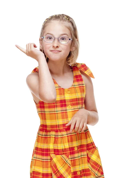 Κοριτσάκι με γυαλιά — Φωτογραφία Αρχείου