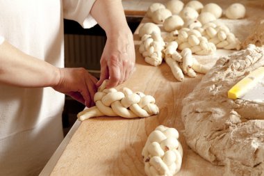 geleneksel Çek chrismas pasta vanocka yapma