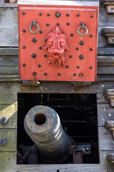 Cannone del galeone di Nettuno — Foto Stock