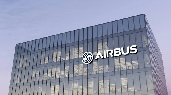 Leiden Países Baixos Outubro 2021 Apenas Uso Editorial Cgi Airbus — Fotografia de Stock