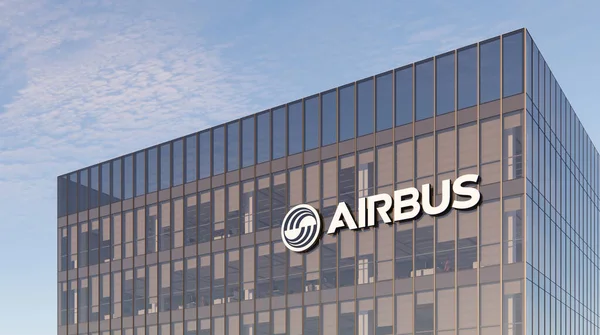 Leiden Países Baixos Outubro 2021 Apenas Uso Editorial Cgi Airbus — Fotografia de Stock
