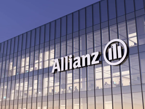 Munich Alemania Octubre 2021 Solo Uso Editorial Cgi Allianz Compañía —  Fotos de Stock