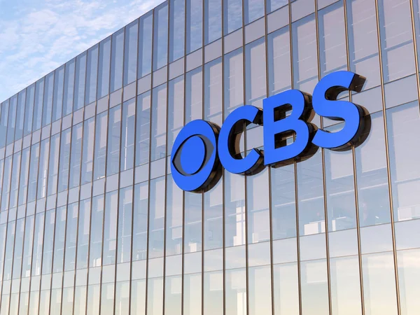 2021年7月5日 编辑仅使用3D Cgi Cbs美国广播公司是一家跨国商业广播电视公司 高级办公室总部的工作场所 — 图库照片