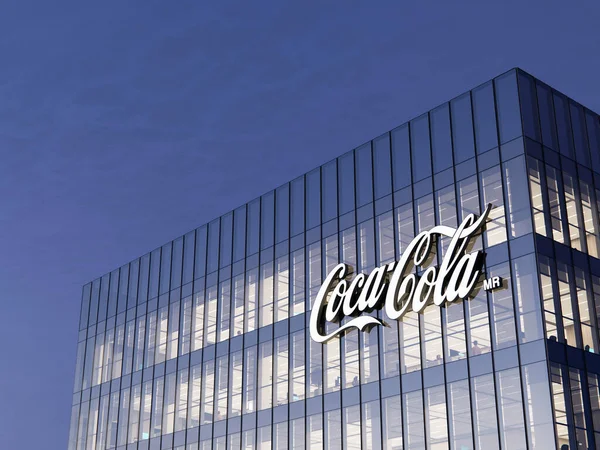 Atlanta Usa Décembre 2021 Usage Rédactionnel Seulement Cgi Coca Cola — Photo