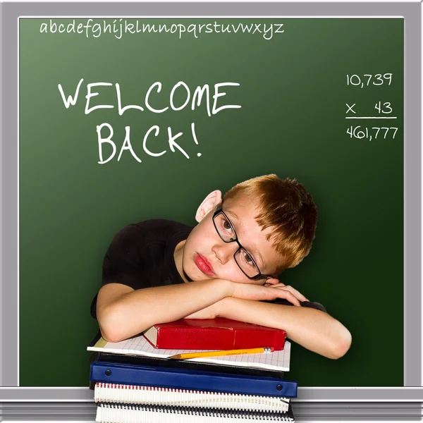 Chalkboard - Welcome Back — Stock Photo, Image