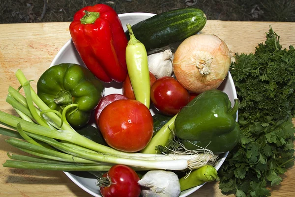 Vista de verduras frescas — Foto de Stock