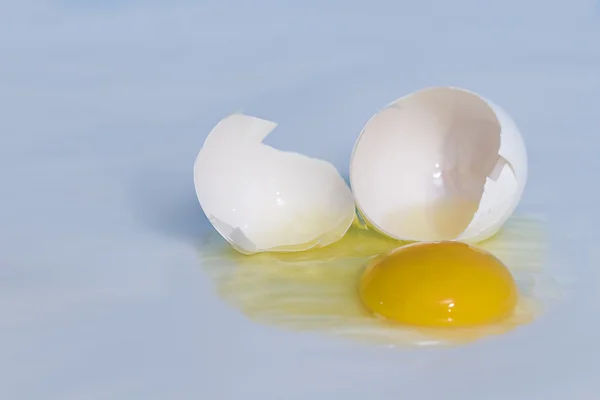 Closeup Egg Yolk — Stock Photo, Image