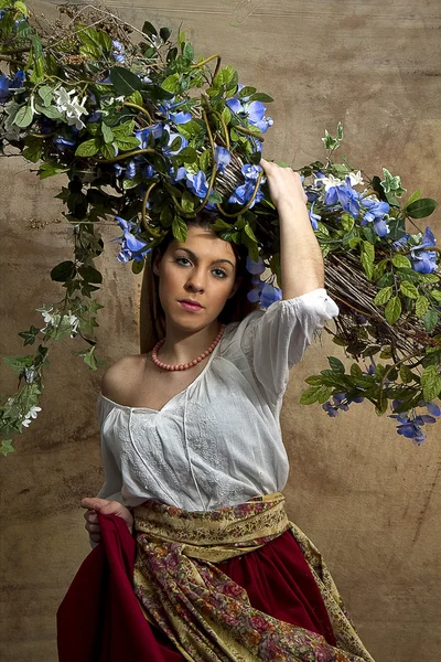 Peasant Girl - Old World — Stock Photo, Image