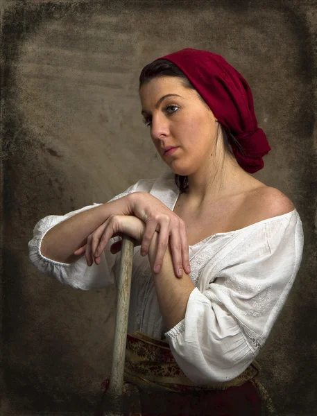 Peasant Girl - Old World — Stock Photo, Image