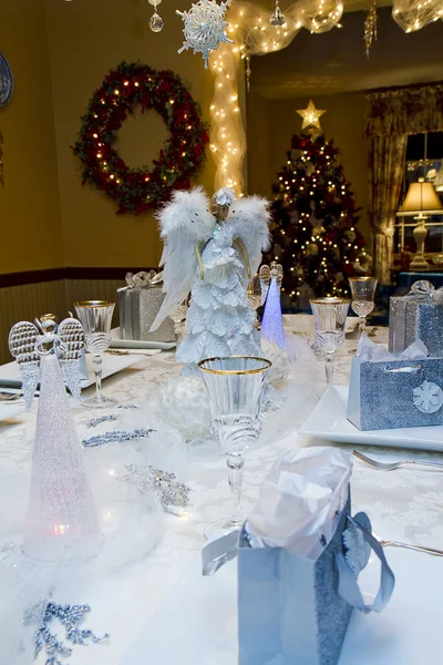 Christmas Eve Celebraton Dinner Party — 스톡 사진