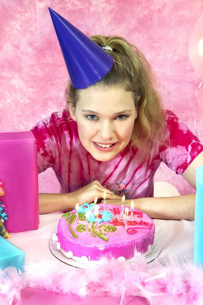 Fête d'anniversaire de fille — Photo