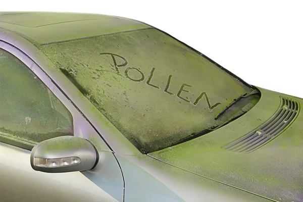 Pollen on Car — Stock Photo, Image