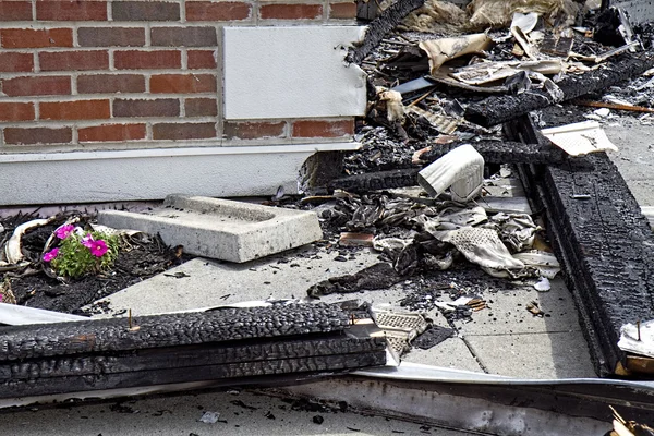 Popular Restaurant Burns Down — Stock Photo, Image