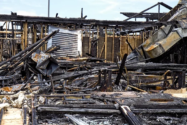 Popular Restaurant Burns Down — Stock Photo, Image