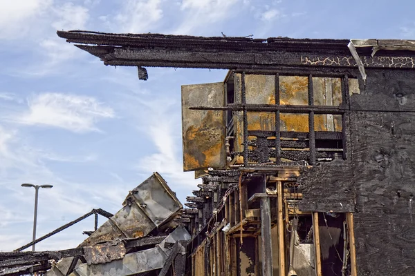 Popular Restaurant Burns Down — Stock Photo, Image