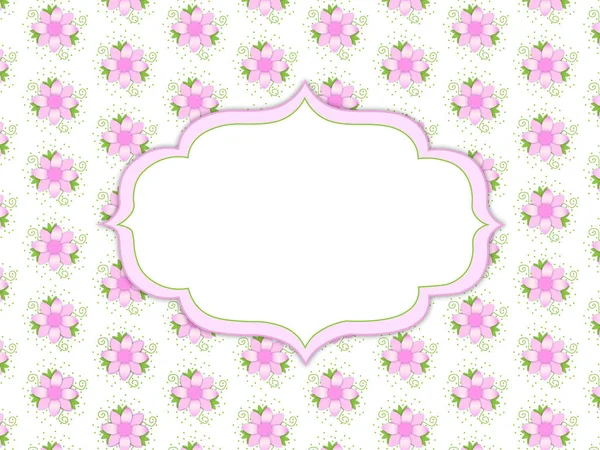 Dainty Pink Background Daisy Flowers Pattern Throughout Image Fancy Motif — Foto de Stock