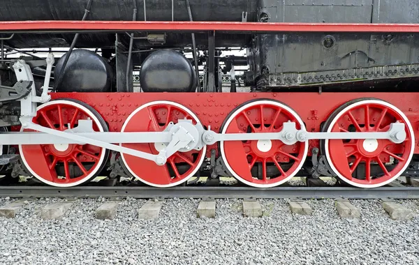 Rodas locomotivas a vapor — Fotografia de Stock