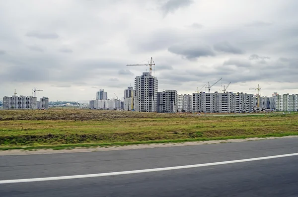 Nieuwbouw in minsk — Stockfoto