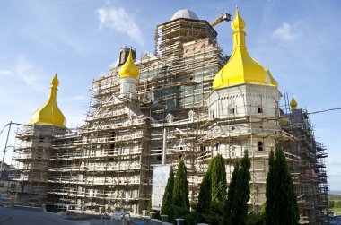 Unfinished Cathedral of the Transfiguration in Pochaev Lavra