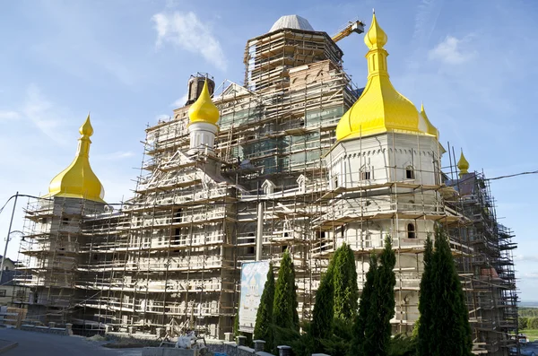 Cattedrale incompiuta della Trasfigurazione a Pochaev Lavra — Foto Stock