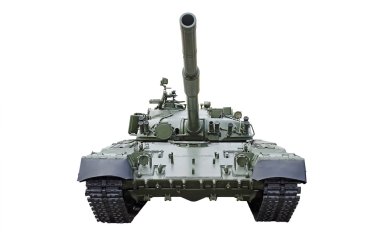 beyaz bitti izole Rus tankı