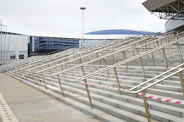 Entrance to the Ice palace Minsk Arena in Minsk — Stock Photo, Image