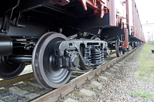 Train de marchandises en perspective — Photo