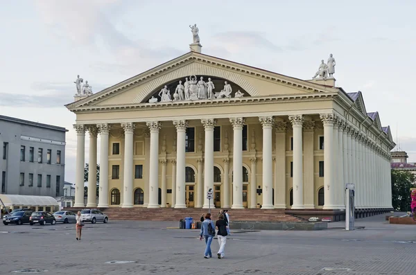 Paleis van vakbond in het centrum van minsk — Stockfoto