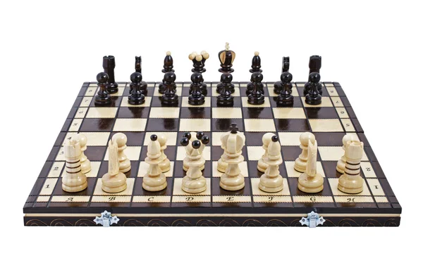 Schach, isoliert über Weiß — Stockfoto