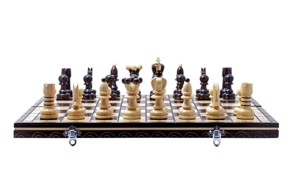 棋，白上孤立 — 图库照片