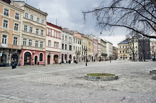 Cityscape of the centre of Lvov — Stock Photo, Image