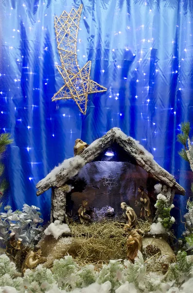 Symbole de Noël Scène de la Nativité — Photo