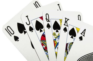 oyun kartları - royal flush