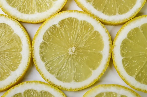 Food background - Sliced mugs lemon — Stock Photo, Image