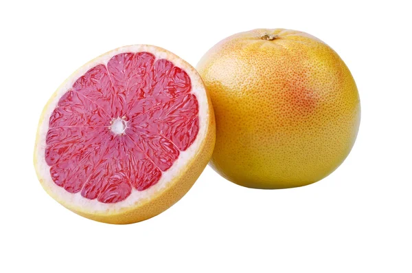 Grapefruit isoliert über Weiß — Stockfoto