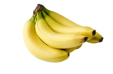 muz üzerinde beyaz izole