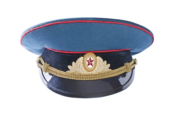 Військової кашкеті радянський офіцер — стокове фото