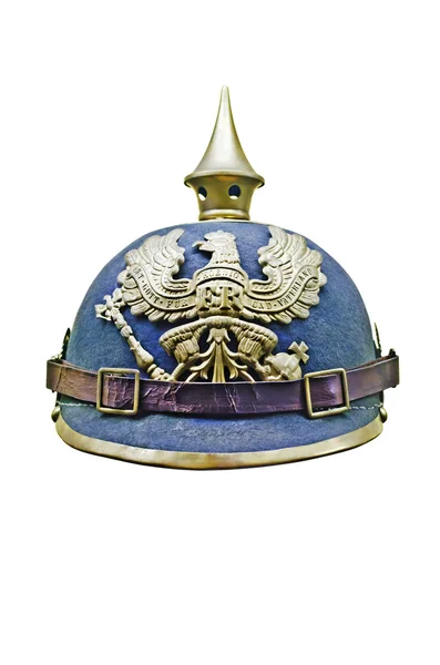 Antiguo casco militar austriaco aislado sobre blanco — Foto de Stock