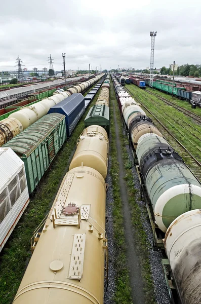 Estação ferroviária de mercadorias — Fotografia de Stock