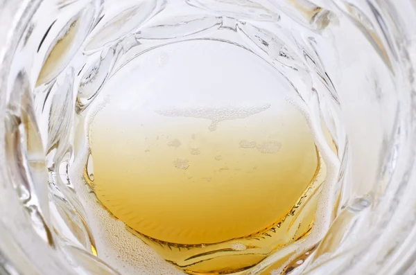 Beer glass from the inside — Stock Photo, Image